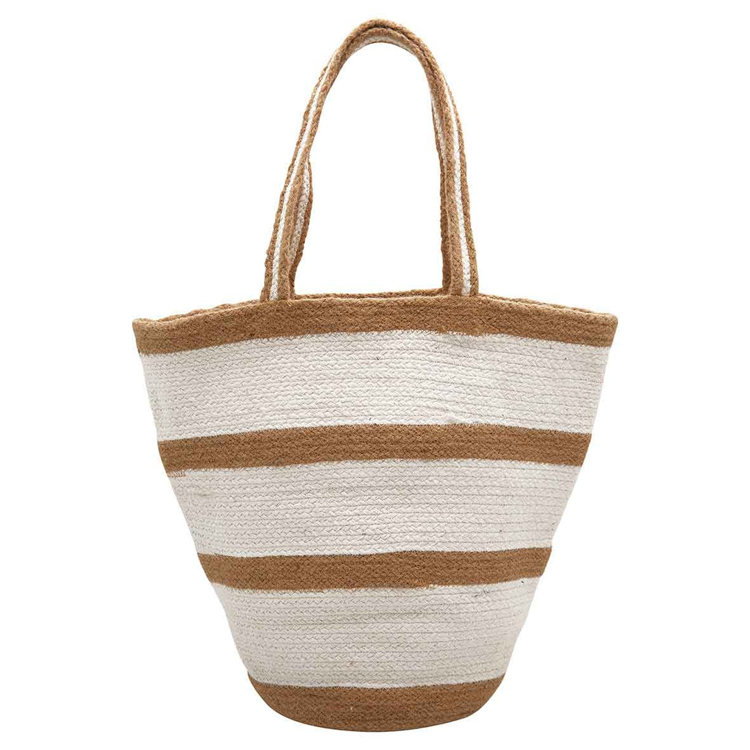 GreenGate - Strandtasche Stripe white