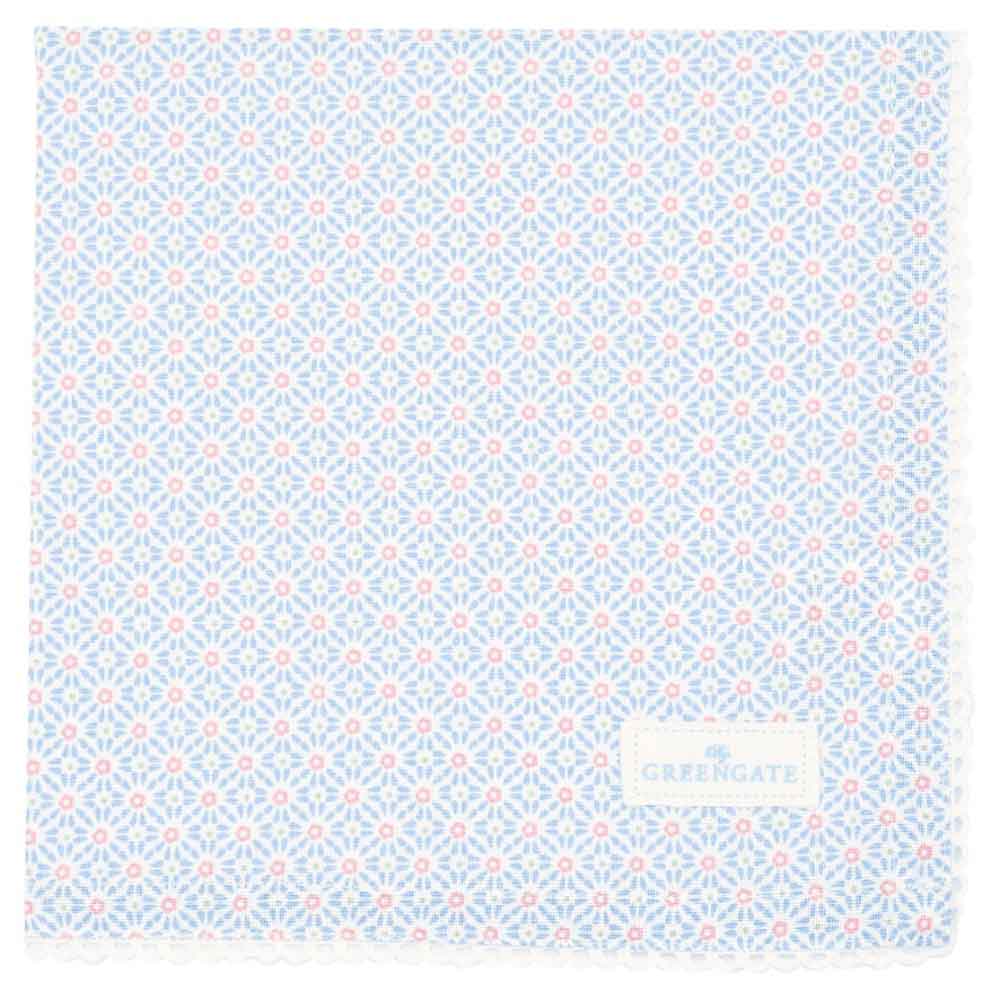 GreenGate - Suzette Stoffserviette mit Spitze pale blue