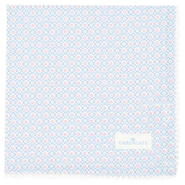 GreenGate - Suzette Stoffserviette mit Spitze pale blue