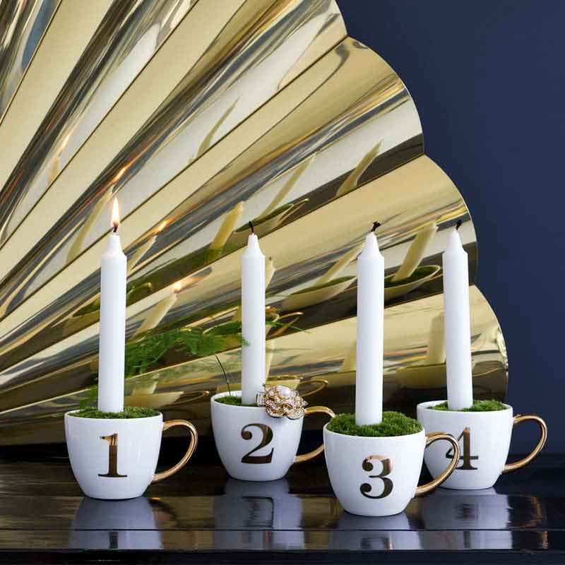 GreenGate - Christmas Adventstassen 1-4