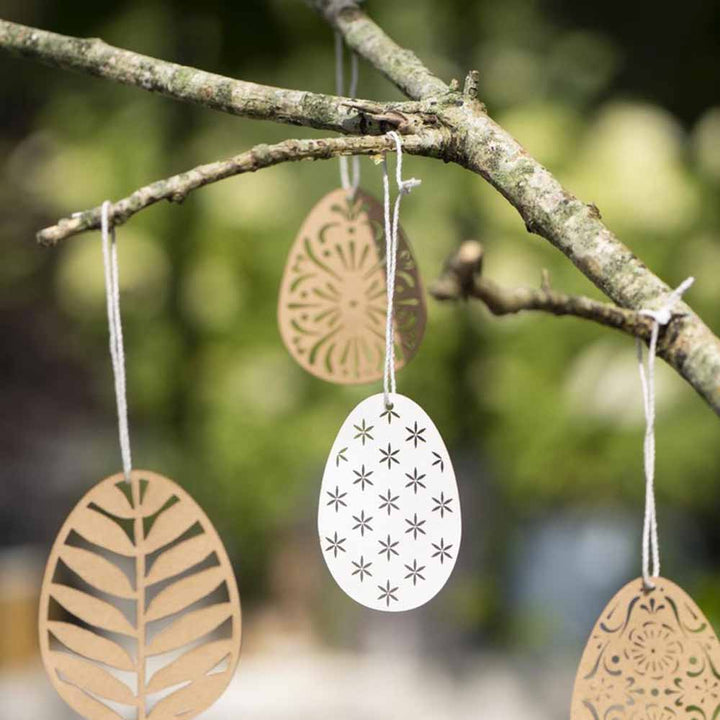 Ib Laursen - Scherenschnitt Ei Osterdeko 4er-Set