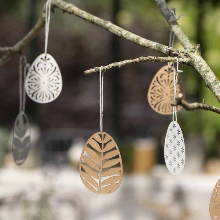 Ib Laursen - Scherenschnitt Ei Osterdeko 4er-Set