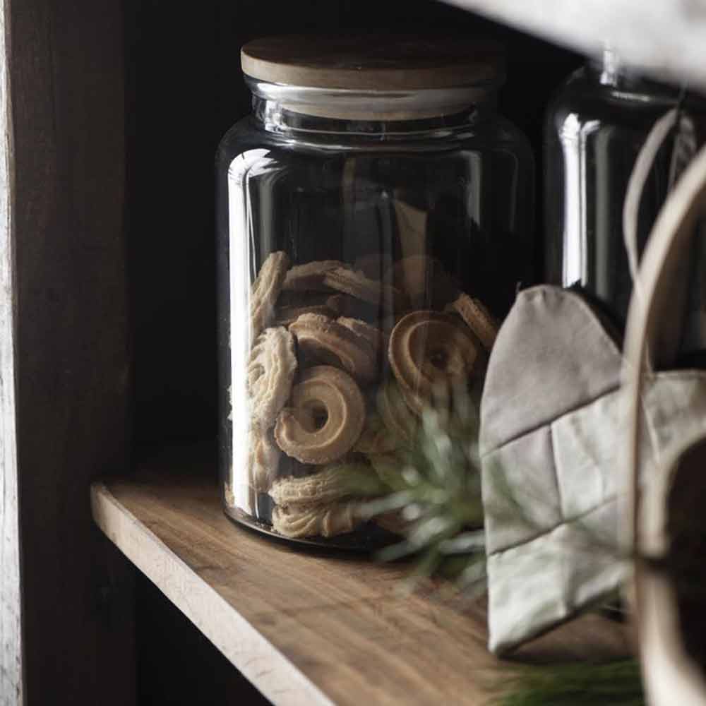 Ib Laursen - Aufbewahrungsglas mit Holzdeckel 3000 ml