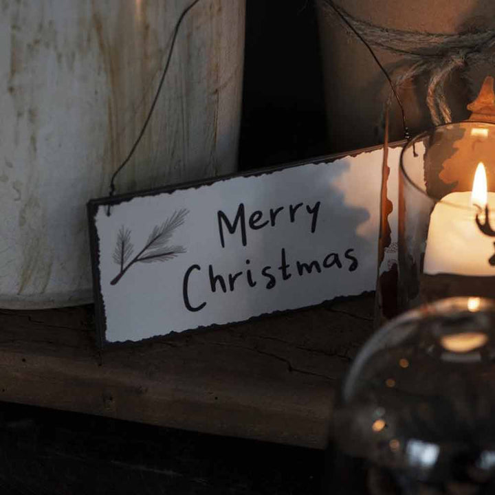 Ib Laursen - Metallschild Merry Christmas