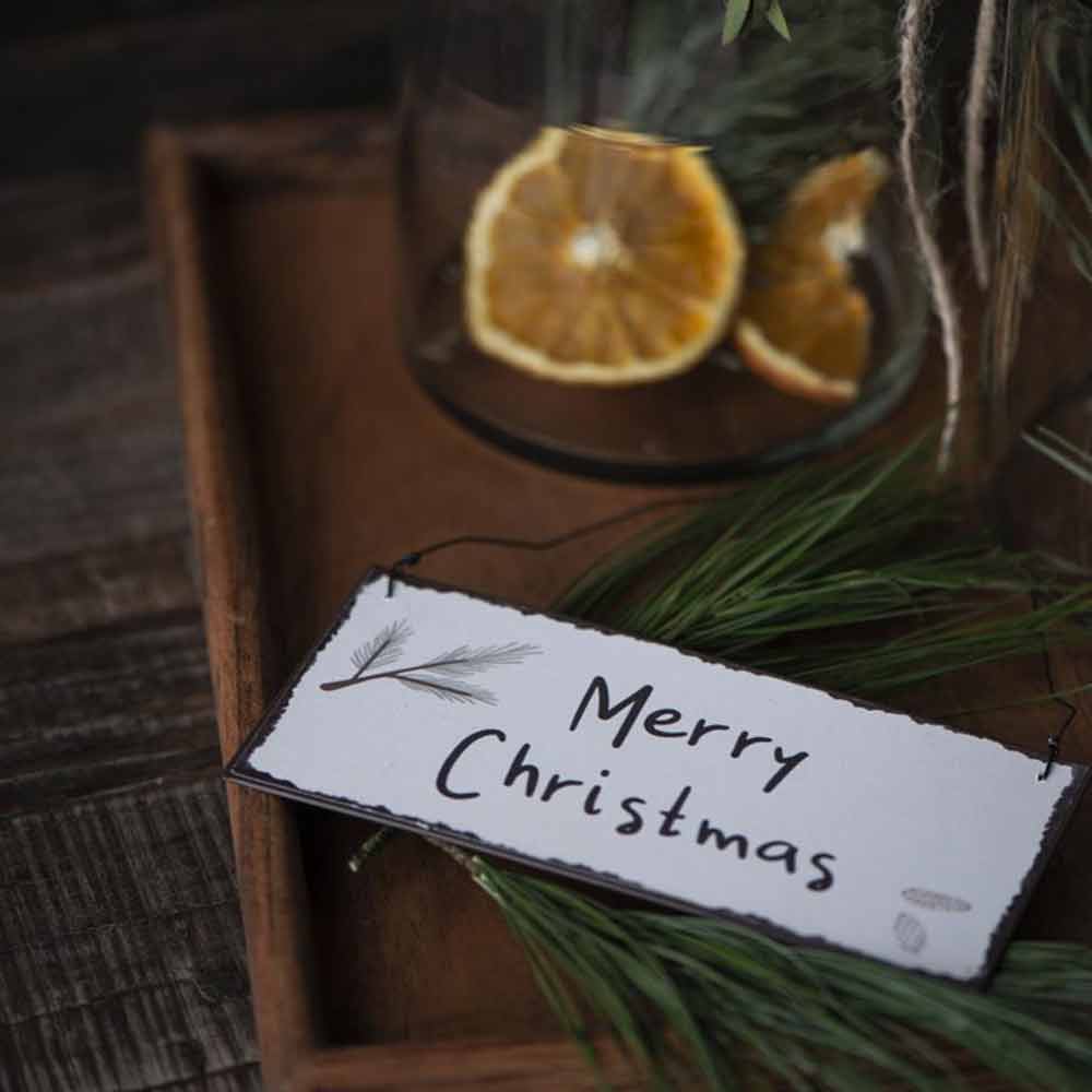 Ib Laursen - Metallschild Merry Christmas