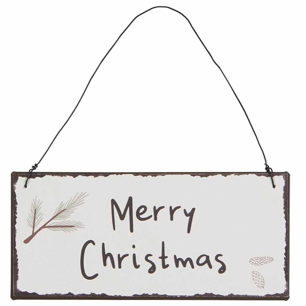 Ib Laursen - Metallschild Merry Christmas
