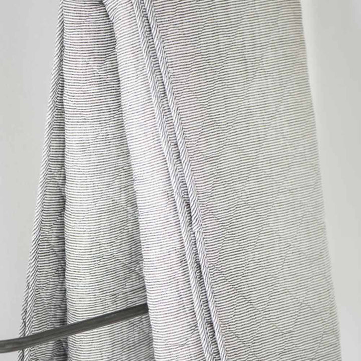 Ib Laursen - Quilt weiß-grau gestreift