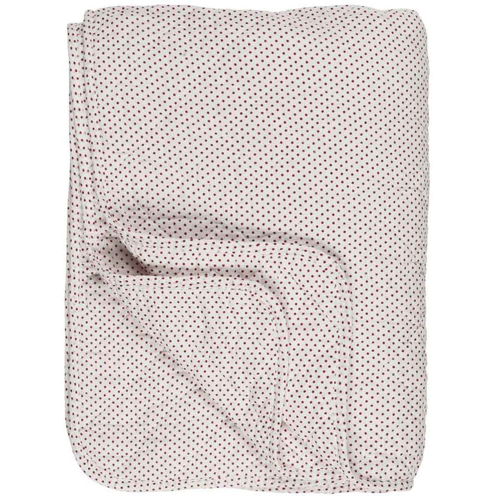 Ib Laursen - Quilt weiß mit roten Pünktchen