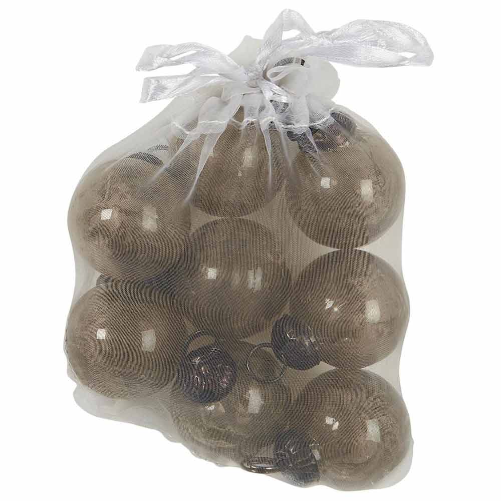 Ib Laursen - Tüte mit 8 gleichen Weihnachtskugeln mini fog 8 cm