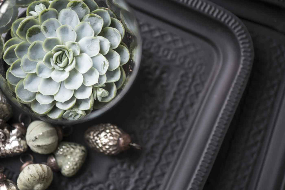 Ib Laursen - Tablett länglich in schwarz