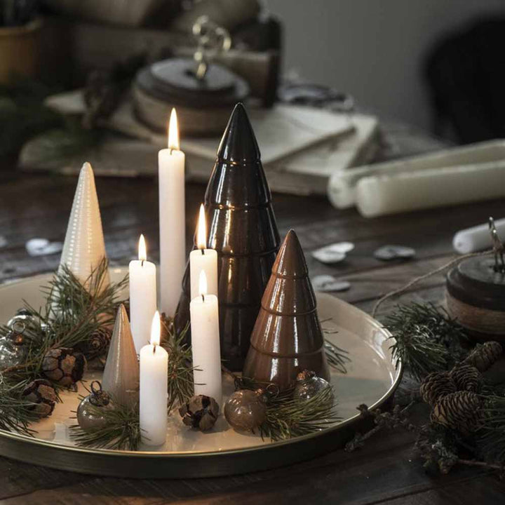 Ib Laursen - Tannenbaum stehend breite Rillen länglich schwarz