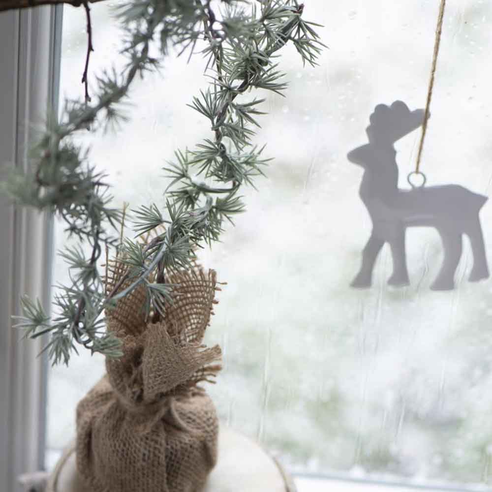 Ib Laursen - Zederstern unecht mit Jutetopf