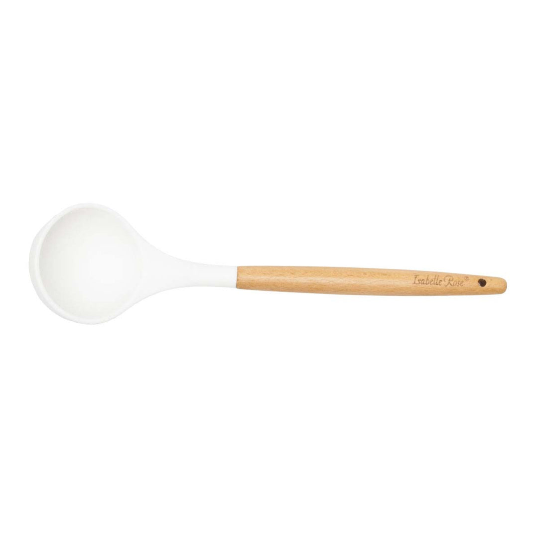 Isabelle Rose - Suppenkelle Silikon mit Holzgriff