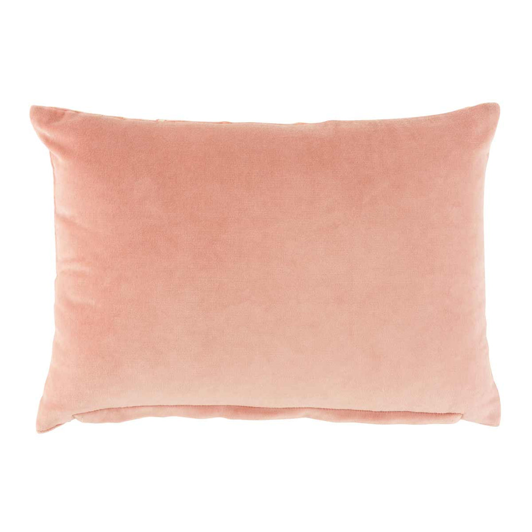 J-Line - Kissen mit Spiegelornamenten Rosa