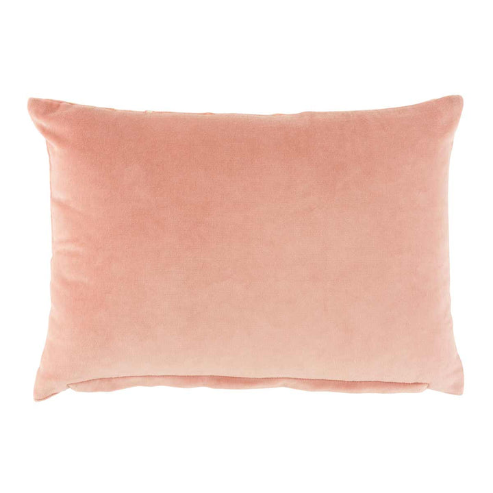 J-Line - Kissen mit Spiegelornamenten Rosa