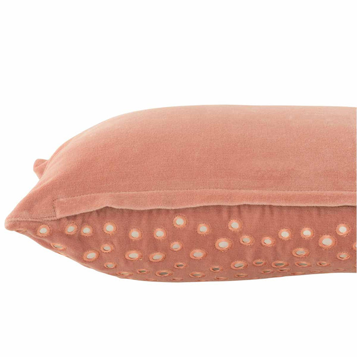 J-Line - Kissen mit Spiegelornamenten Rosa