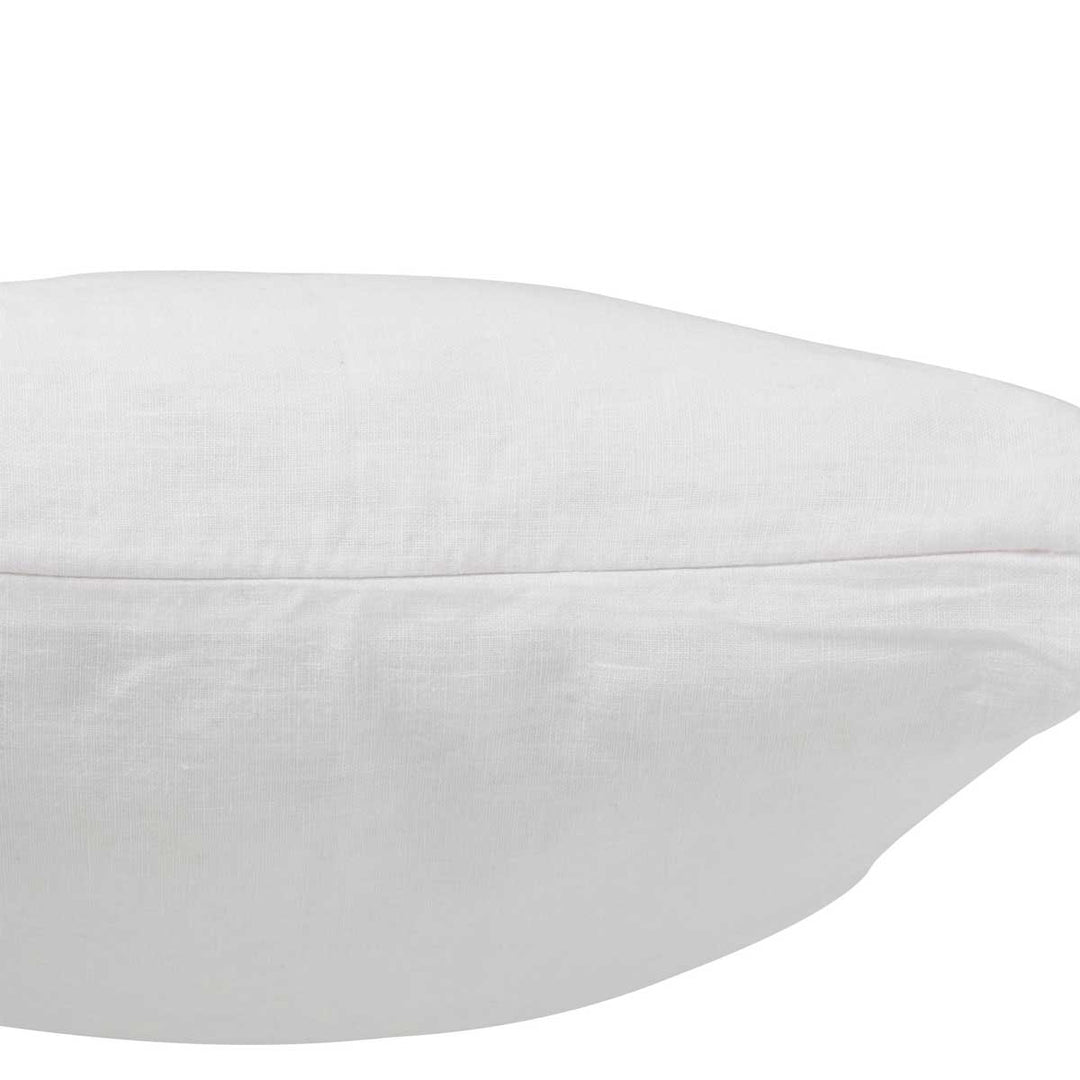 J-Line - Kissen Spitze Romantic Leinen Weiß