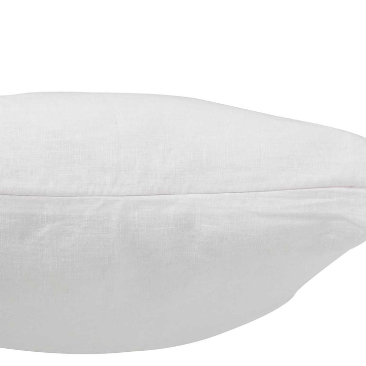 J-Line - Kissen Spitze Romantic Leinen Weiß