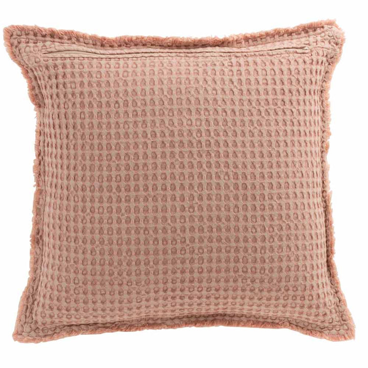 J-Line - Kissen Waffelmuster Rosa