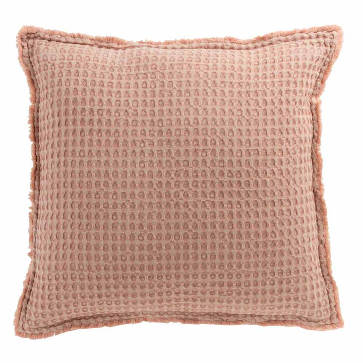 J-Line - Kissen Waffelmuster Rosa