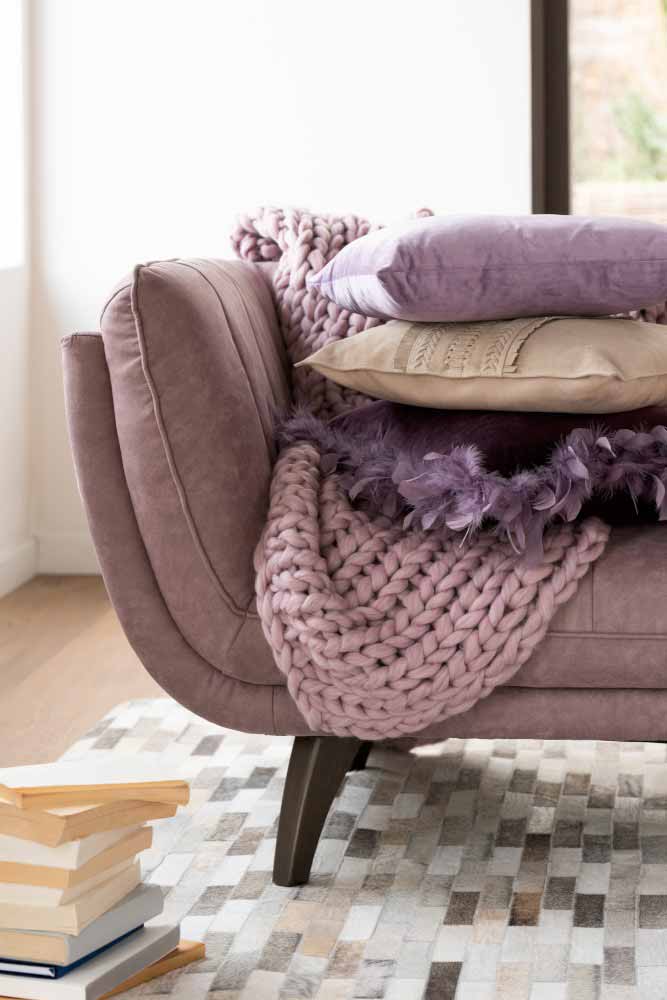 J-Line - Plaid gestrickt Malva