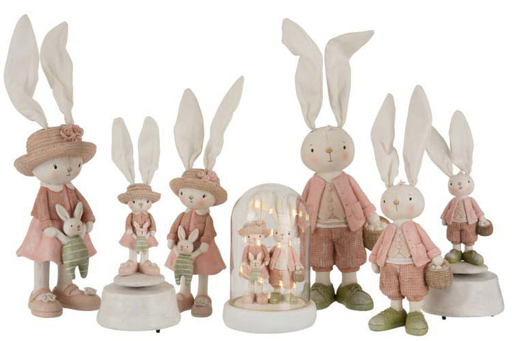 J-Line - Hase in Glaskugel mit LED
