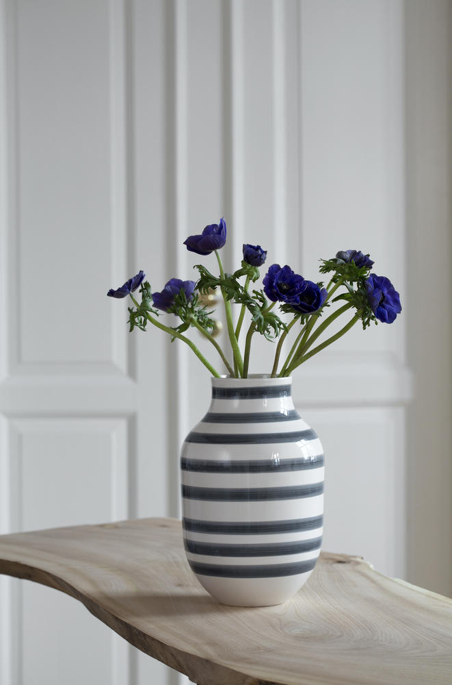 Kähler - Omaggio Vase grau Höhe 30,5 cm