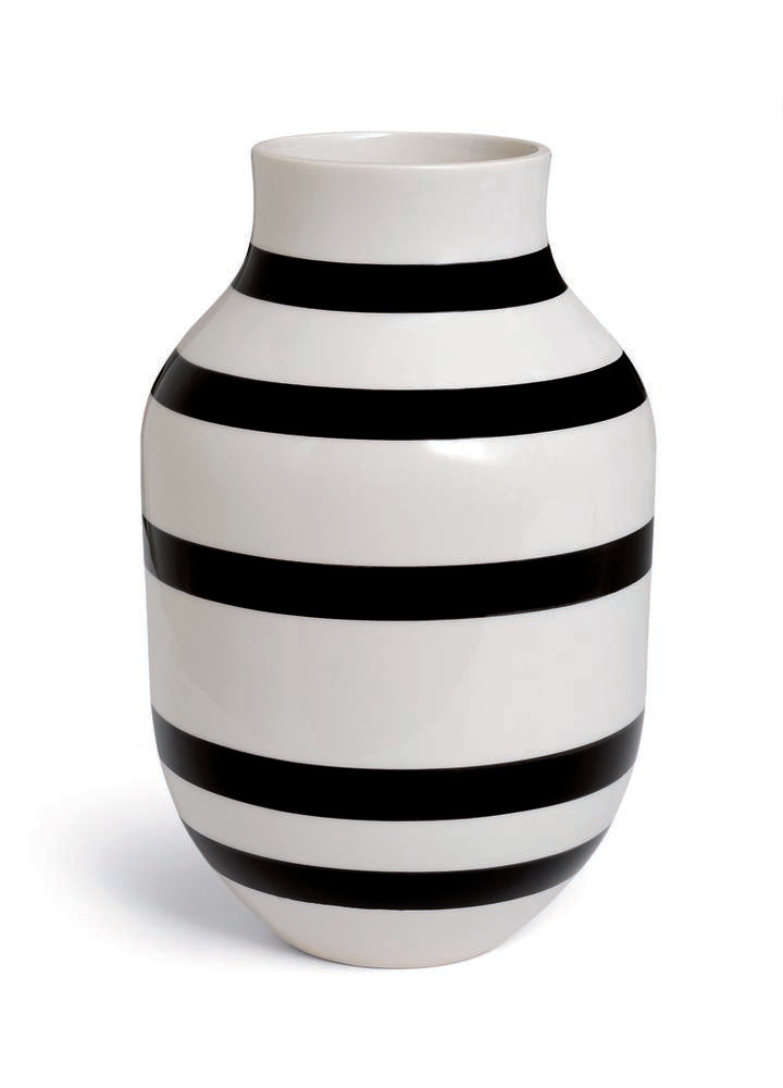 Kähler - Omaggio Vase schwarz Höhe 30,5 cm