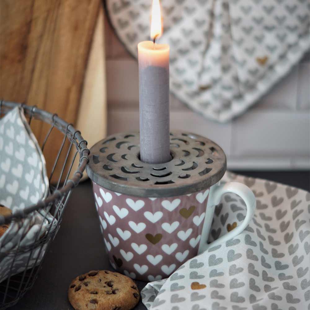 Krasilnikoff - Tischset Happy Hearts White