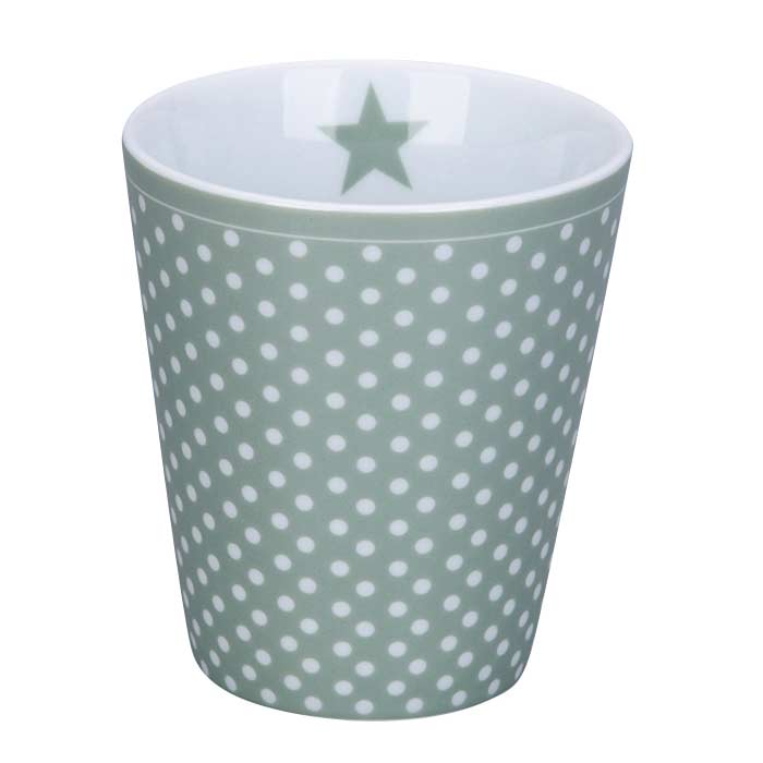 Krasilnikoff - Happy Mug Dots Dusty Green