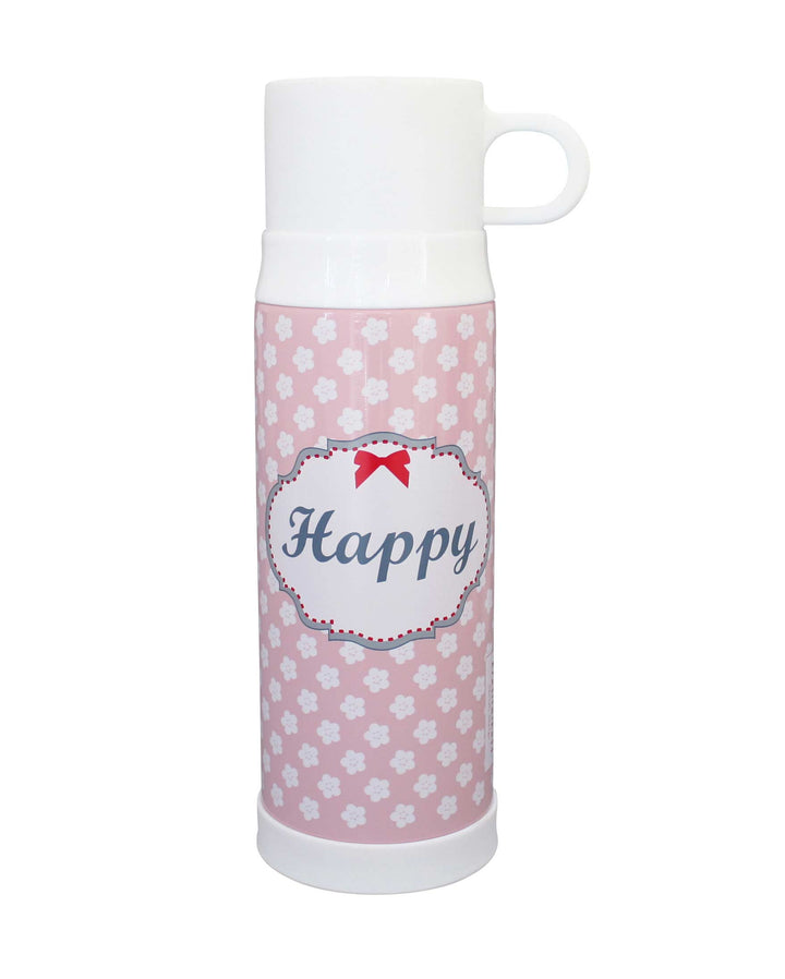 Krasilnikoff - Thermoskanne "Happy" in Pink