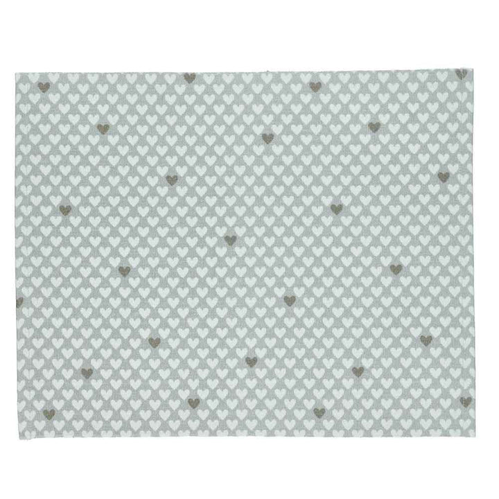 Krasilnikoff - Tischset Happy Hearts grey
