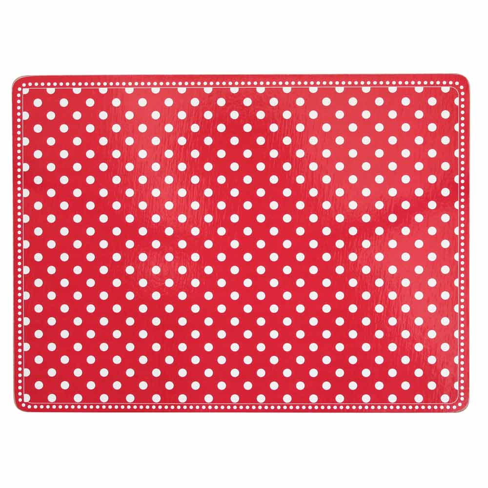 Krasilnikoff - Tischset Kork rote Punkte