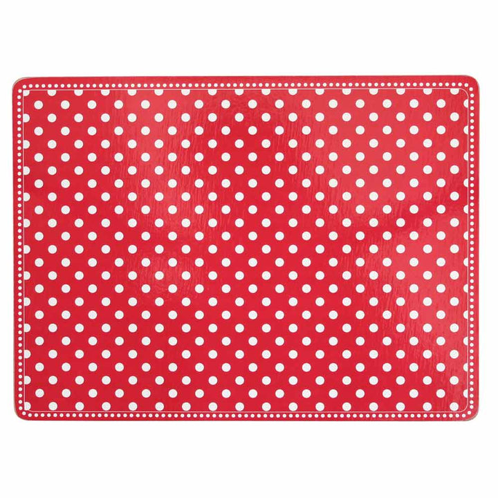 Krasilnikoff - Tischset Kork rote Punkte