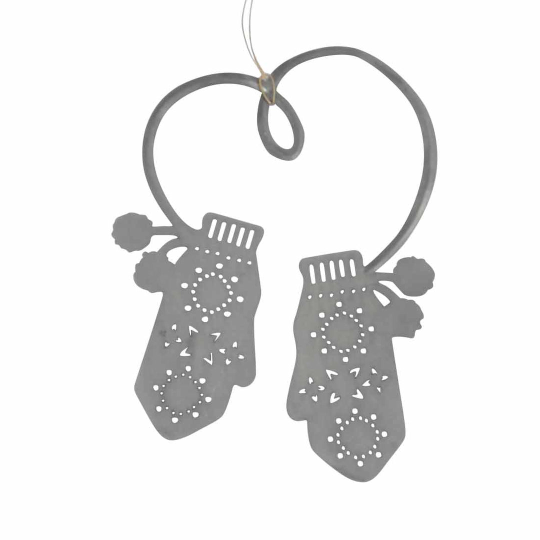 Krasilnikoff - Weihnachtsanhänger Handschuhe Zink groß