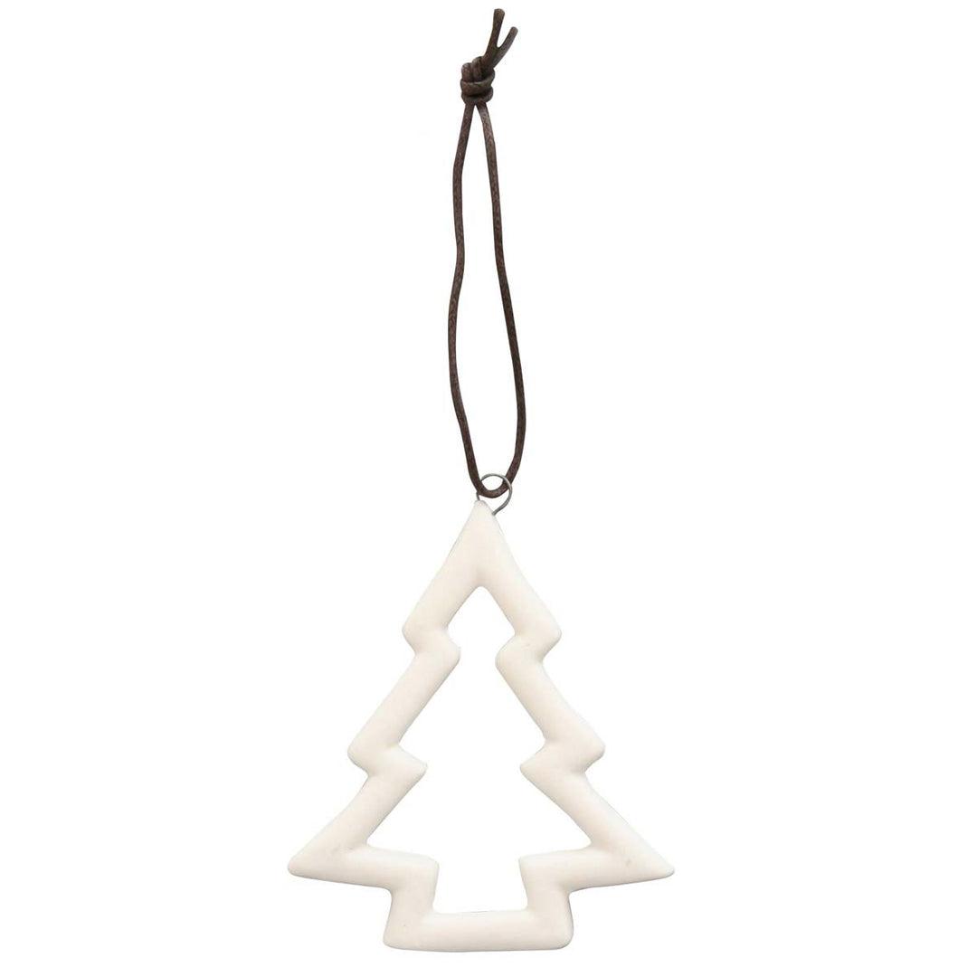 Krasilnikoff - Weihnachtsanhänger Tanne white