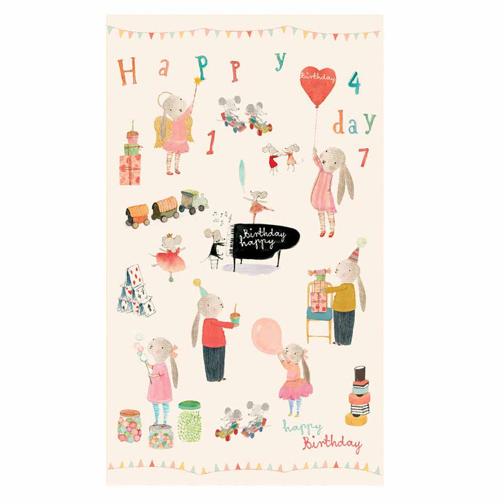 Maileg - Geschenkpapier Happy Birthday Geburtstag 10 Meter