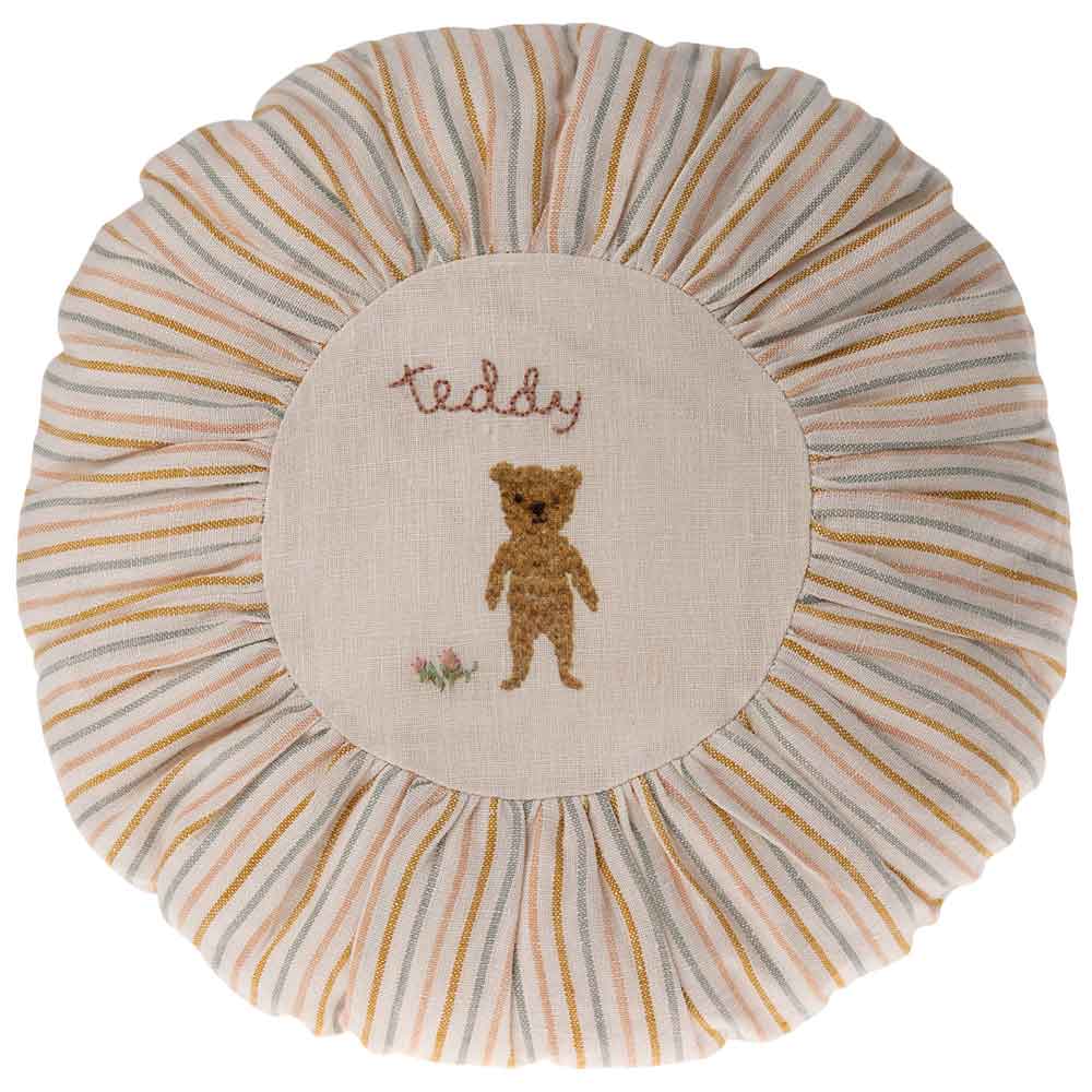 Maileg - Kissen rund Teddy striped