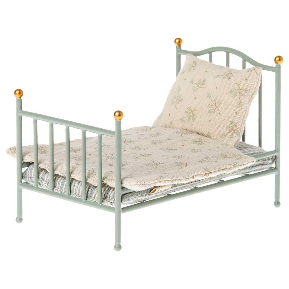 Maileg - Puppenmöbel Vintage Bett Mint