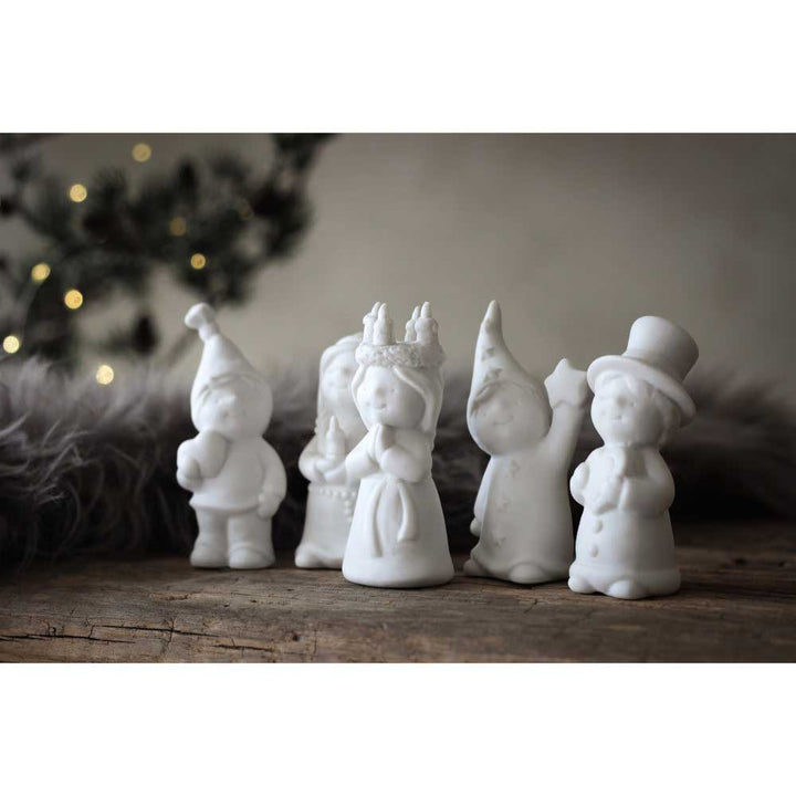 Majas Cottage - Krippe weiße Figuren 5er-Set