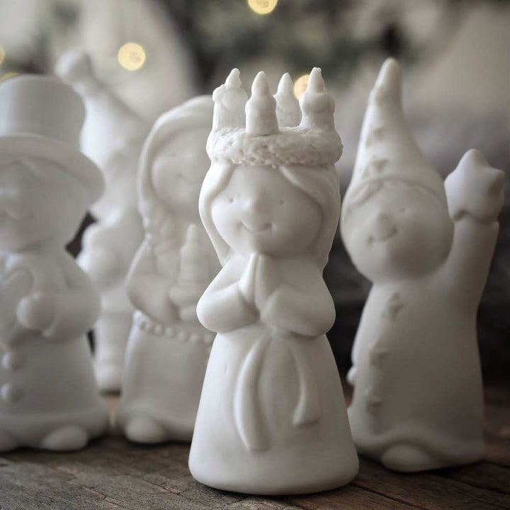Majas Cottage - Krippe weiße Figuren 5er-Set