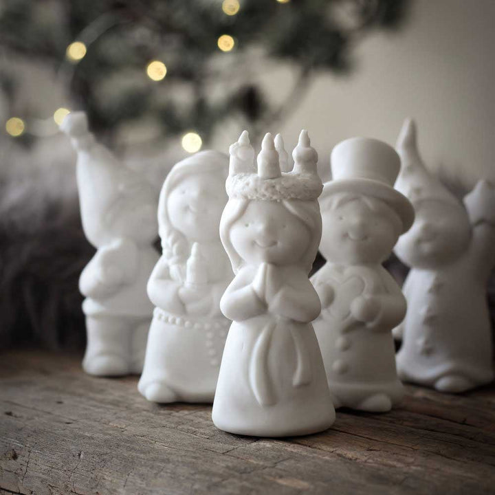 Majas Cottage - Krippe weiße Figuren 5er-Set