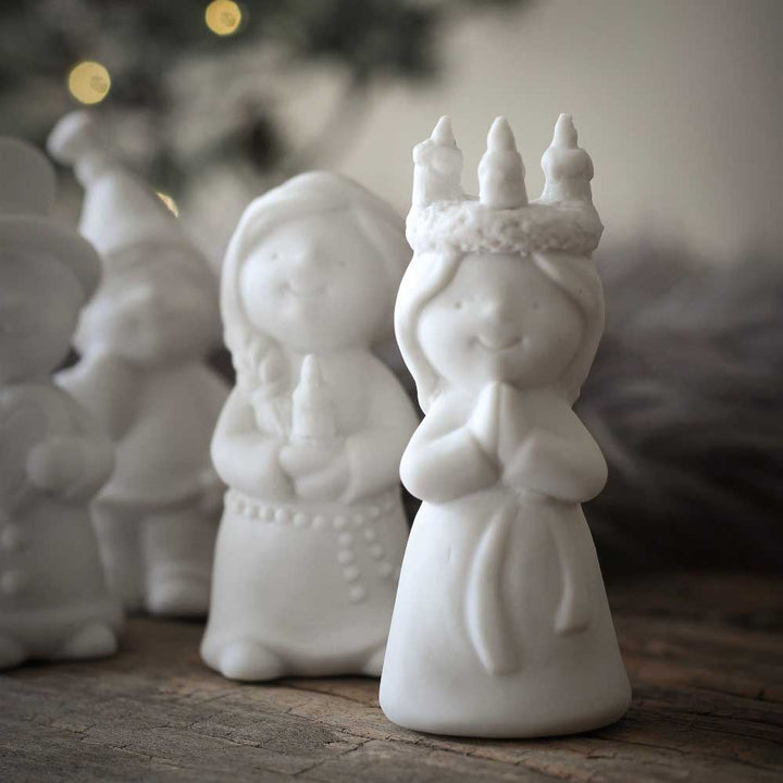 Majas Cottage - Krippe weiße Figuren 5er-Set