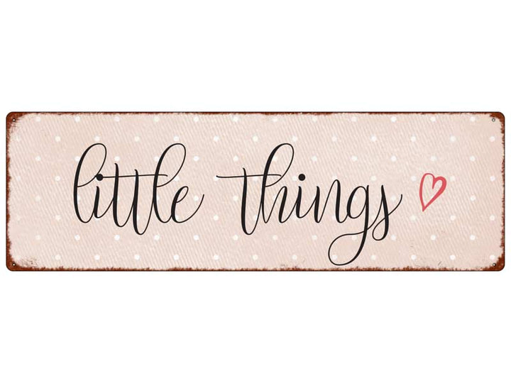 Interluxe Metallschild little things