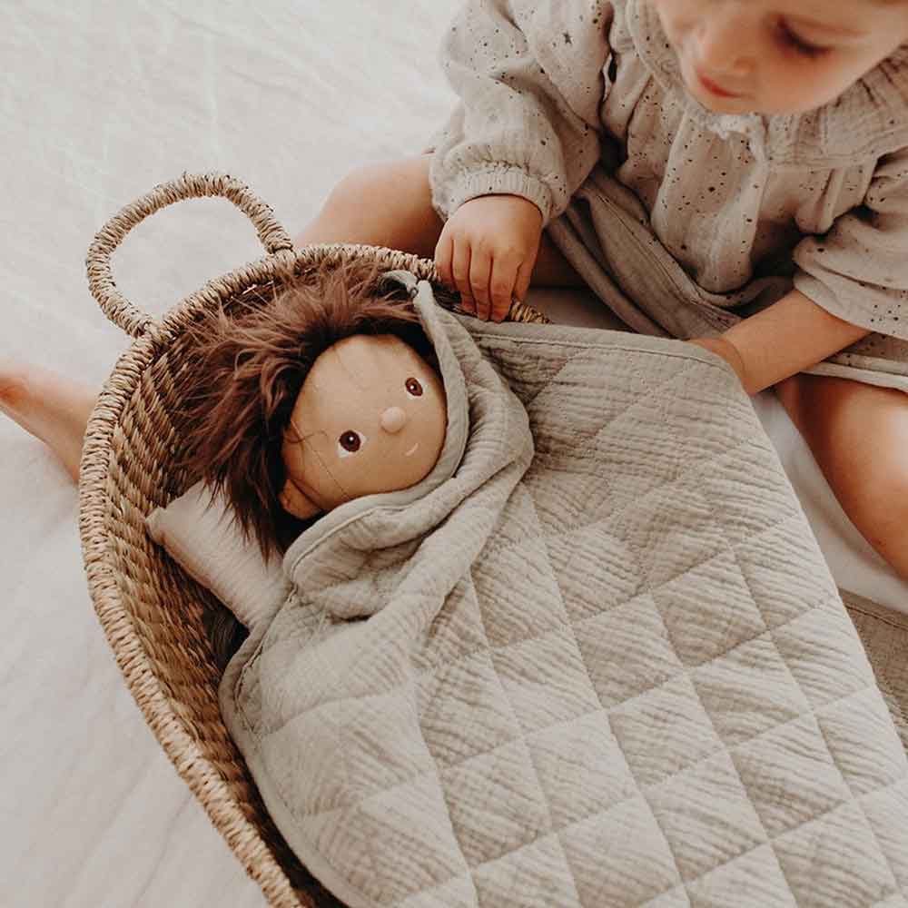 Olli Ella - Strolley Bettwäsche für Puppenwagen Seafoam