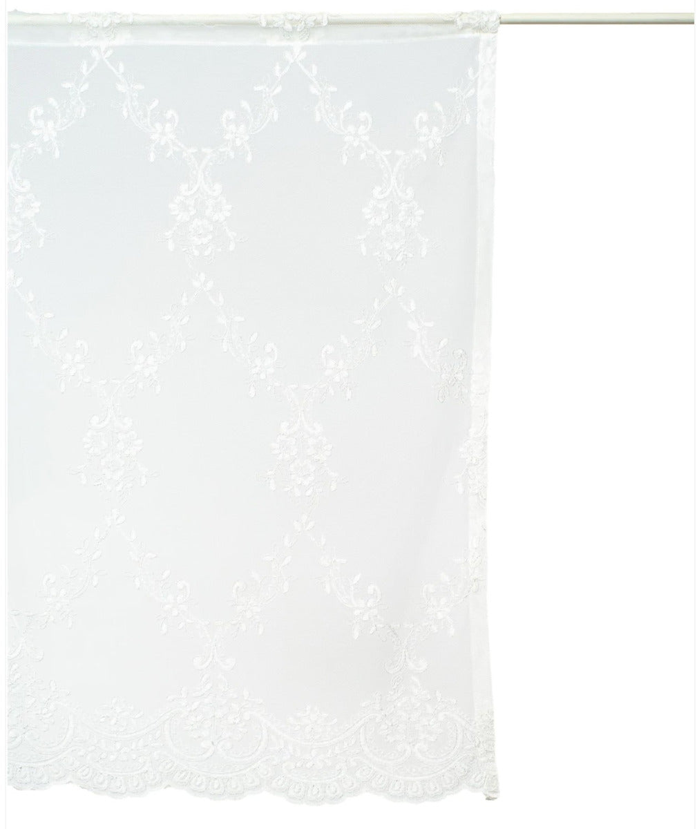 Pimlico – Gardine Amelia Off White mit Stickereien 50 x 70 cm