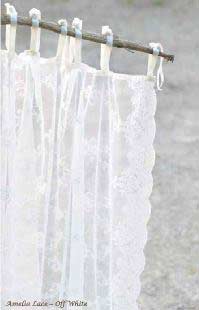 Pimlico – Gardine Amelia Off White mit Stickereien 180 x 280 cm