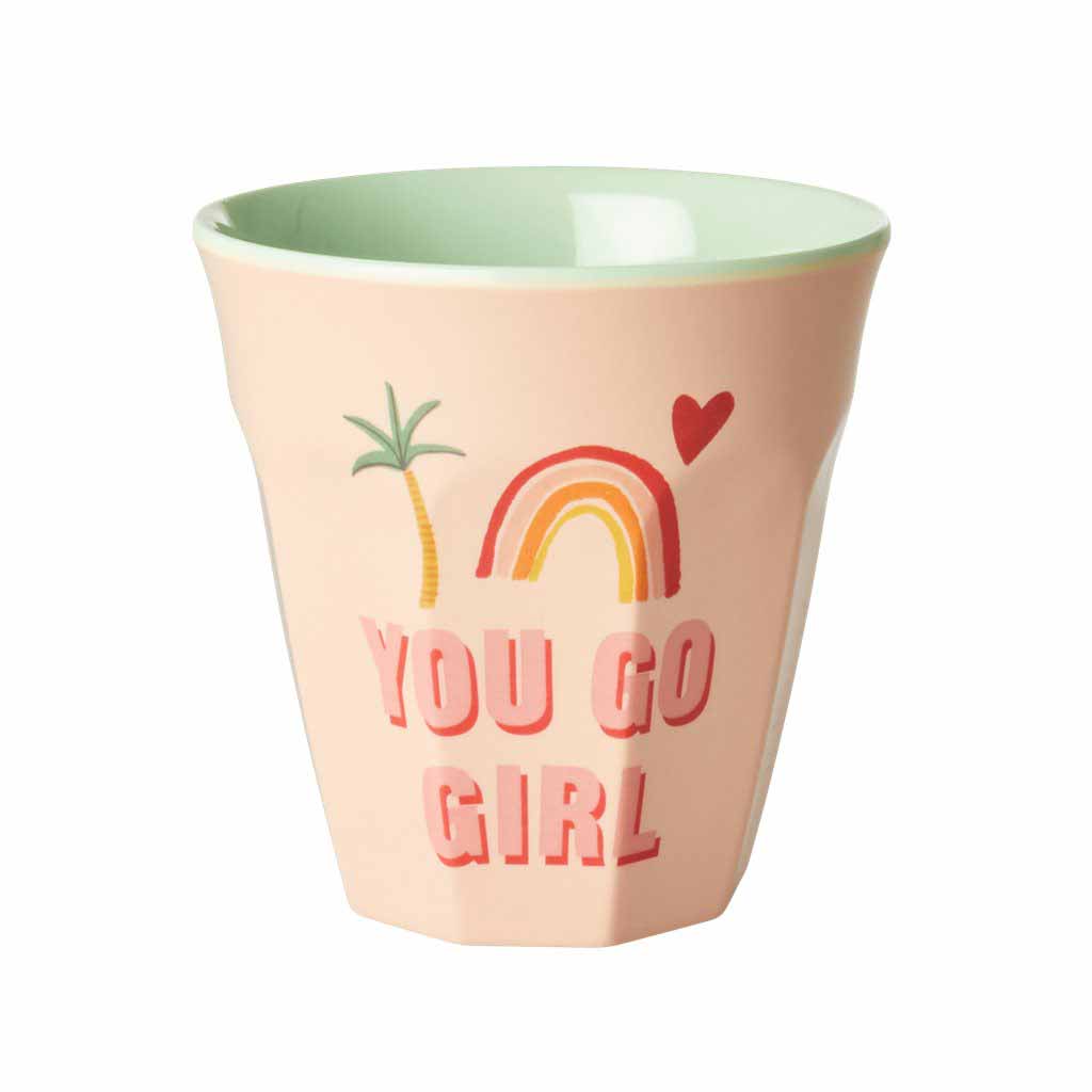 Rice - Melamin Cup You Go Girl Rosa