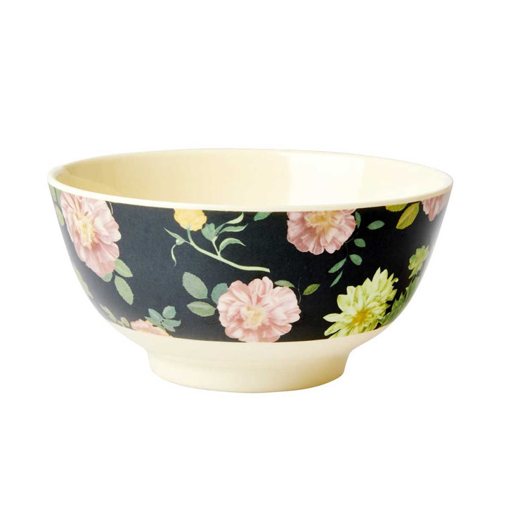 Rice - Melamin Schüssel Selmas Flower Dark Rose Medium