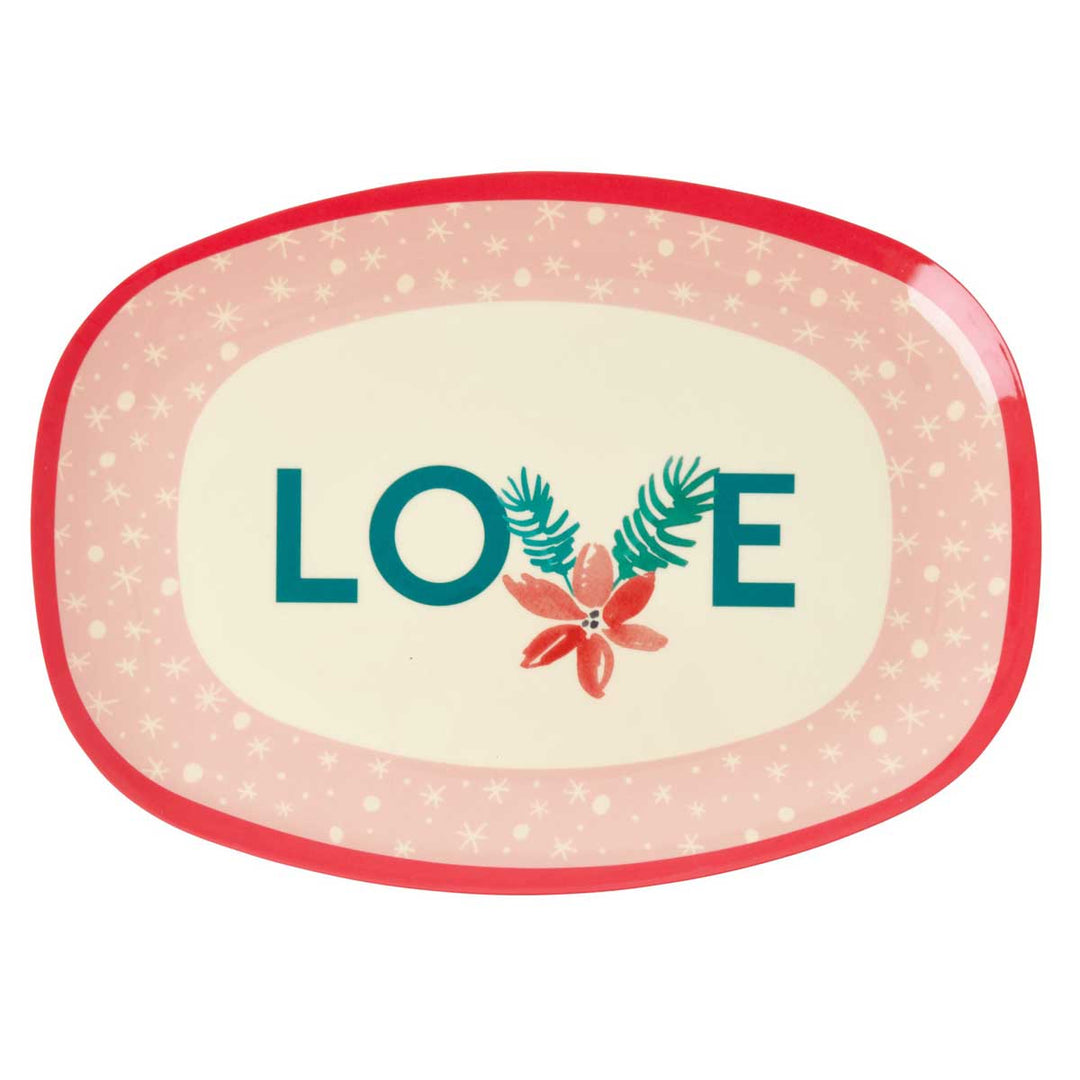 Rice - Melamin Servierteller Love XMas